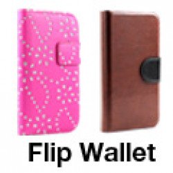 Flip Leather Wallet Case